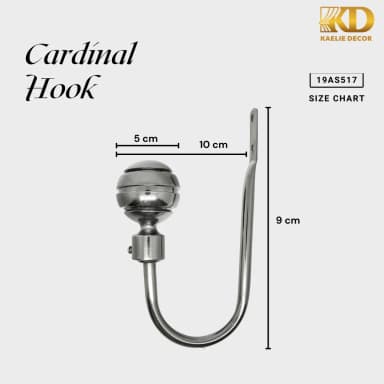 CARDINAL HOOK untuk Rail and Accessories custom Kaelie Decor - gambar 7