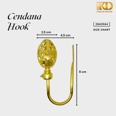 CENDANA HOOK untuk Rail and Accessories custom Kaelie Decor - gambar 6