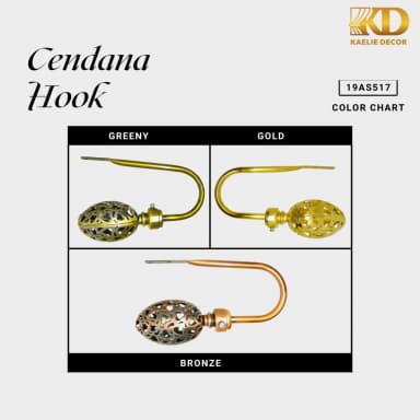 CENDANA HOOK untuk Rail and Accessories custom Kaelie Decor - gambar 1