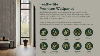 GAIA FEATHERLITE - Bonia untuk Wall Panel custom Kaelie Decor - gambar 3