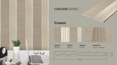 GAIA FEATHERLITE - Cascade untuk Wall Panel custom Kaelie Decor - gambar 1