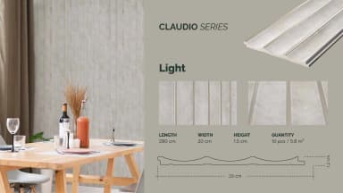GAIA FEATHERLITE - Claudio untuk Wall Panel custom Kaelie Decor - gambar 1