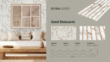 GAIA FEATHERLITE - Elysia untuk Wall Panel custom Kaelie Decor - gambar 6
