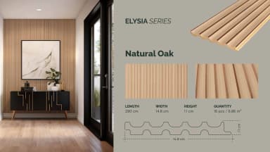 GAIA FEATHERLITE - Elysia untuk Wall Panel custom Kaelie Decor - gambar 3
