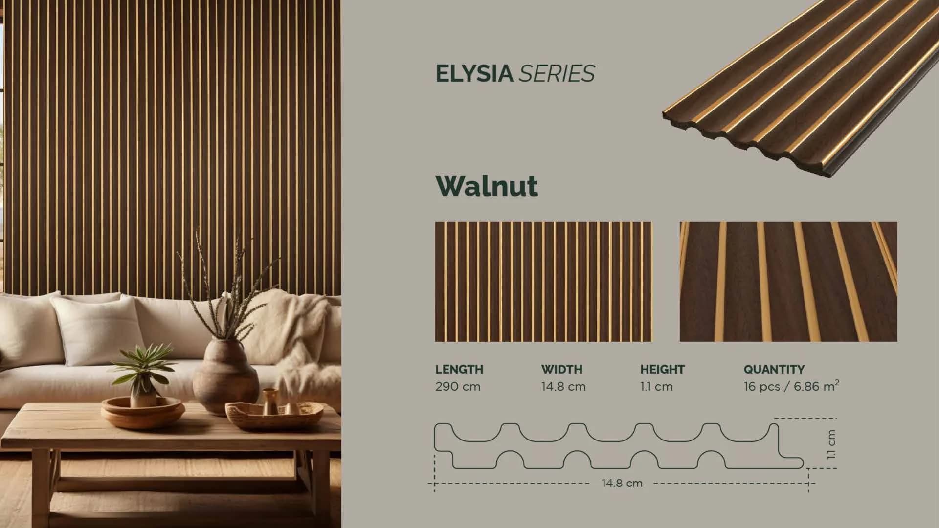 GAIA FEATHERLITE - Elysia untuk Wall Panel custom Kaelie Decor - gambar 1