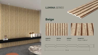GAIA FEATHERLITE - Lumina untuk Wall Panel custom Kaelie Decor - gambar 3