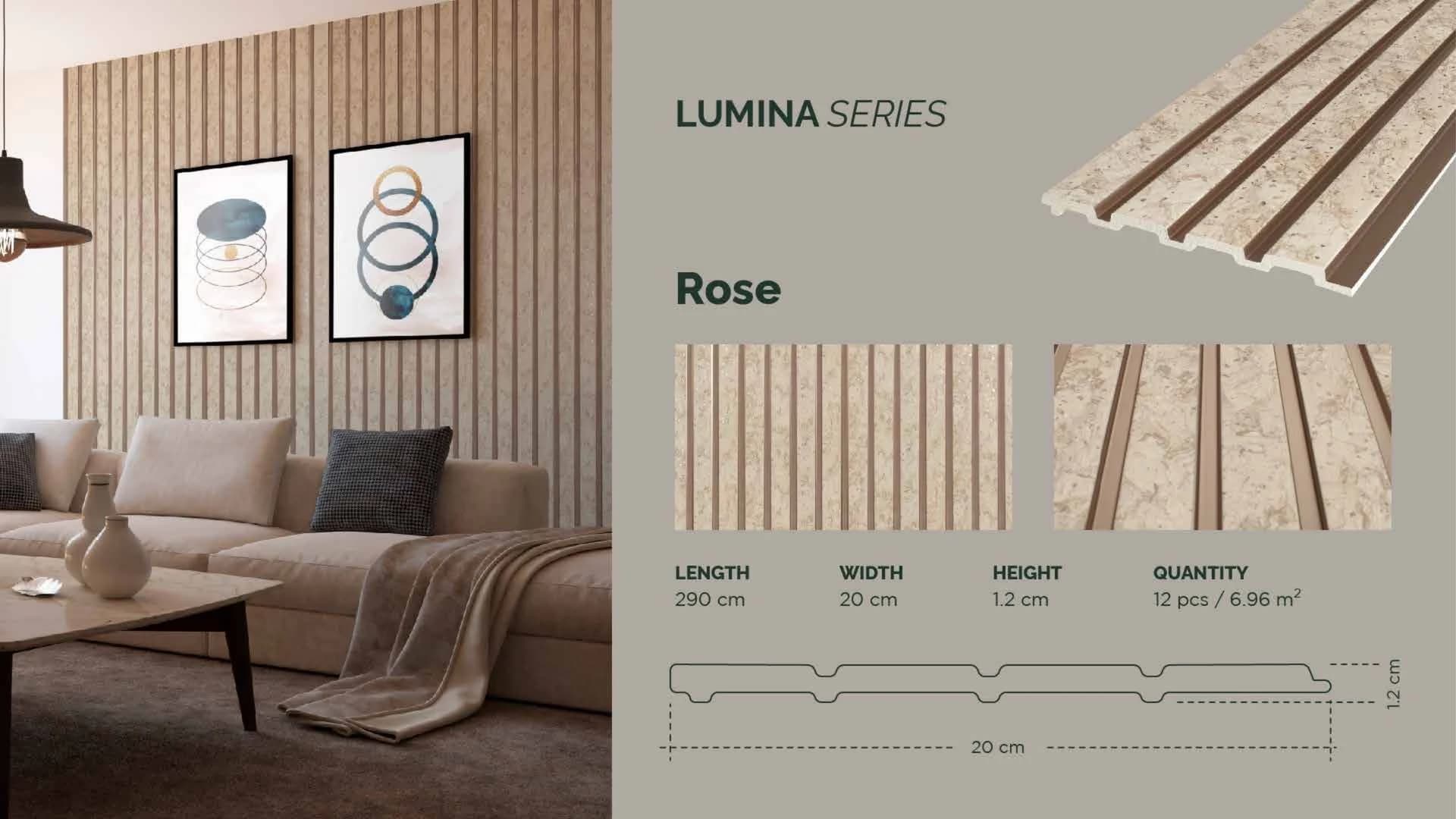 GAIA FEATHERLITE - Lumina untuk Wall Panel custom Kaelie Decor - gambar 1