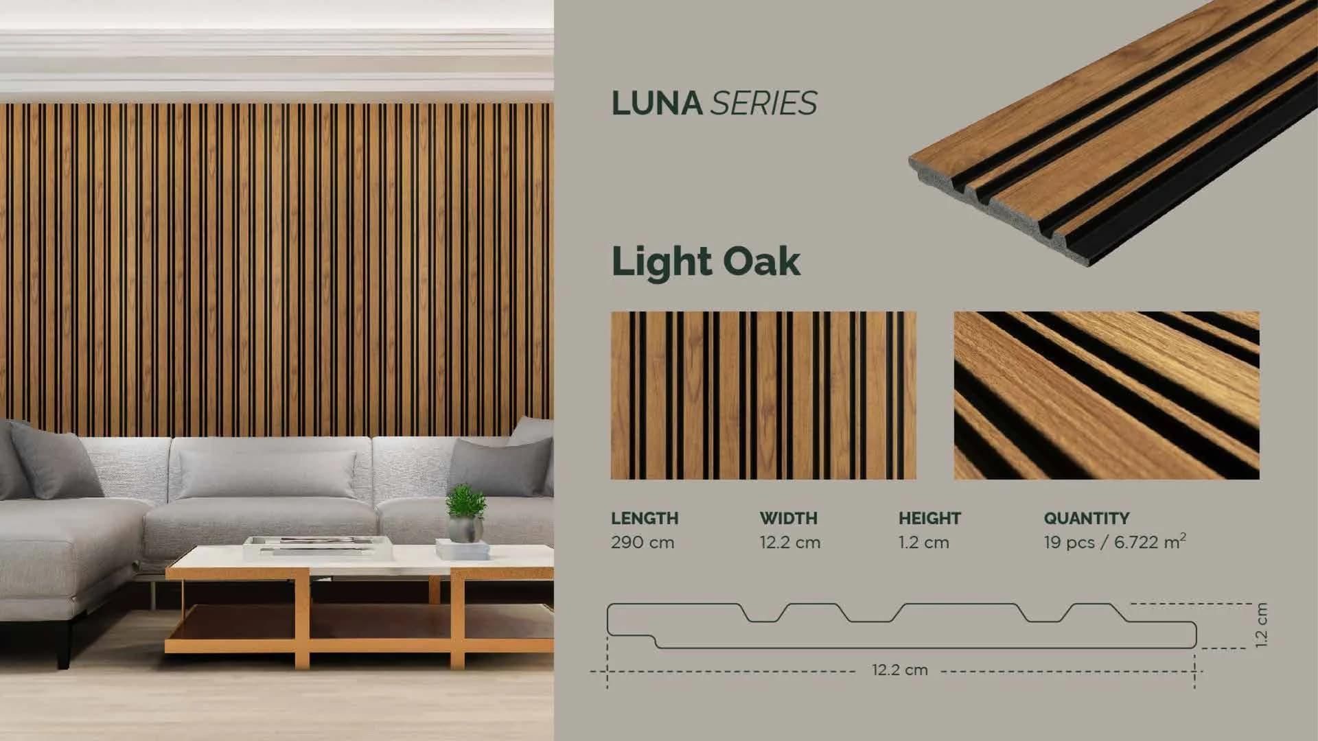 GAIA FEATHERLITE - Luna untuk Wall Panel custom Kaelie Decor - gambar 1
