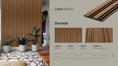 GAIA FEATHERLITE - Luna untuk Wall Panel custom Kaelie Decor - gambar 3