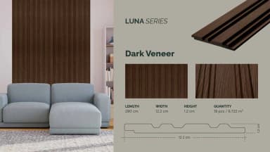 GAIA FEATHERLITE - Luna untuk Wall Panel custom Kaelie Decor - gambar 4
