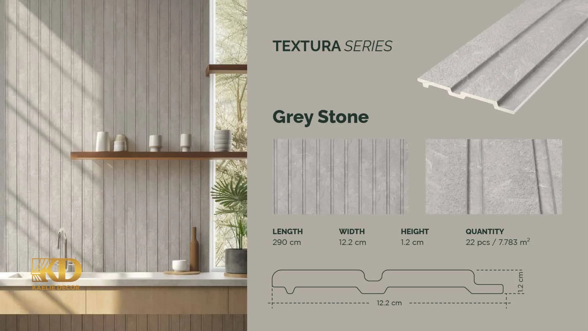 GAIA FEATHERLITE - Textura untuk Wall Panel custom Kaelie Decor