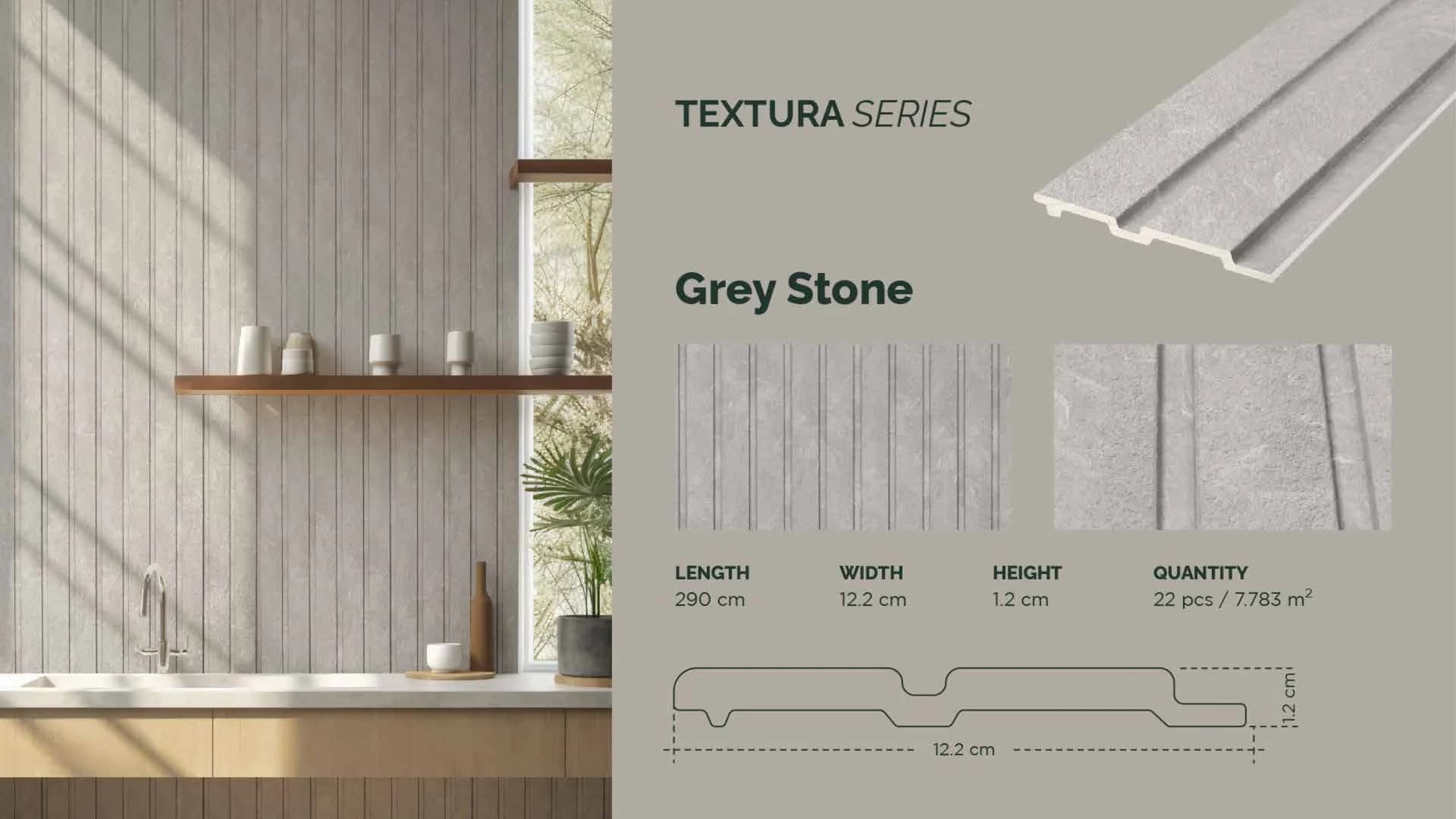 GAIA FEATHERLITE - Textura untuk Wall Panel custom Kaelie Decor - gambar 1