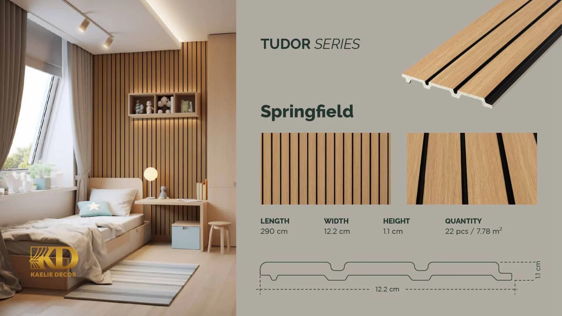 Inspirasi Wall Panel Kaelie Decor menggunakan GAIA FEATHERLITE - Tudor