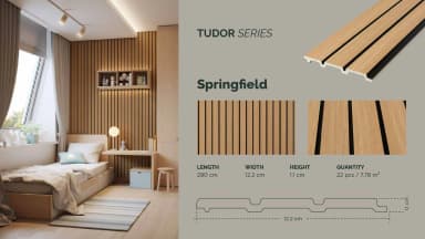 GAIA FEATHERLITE - Tudor untuk Wall Panel custom Kaelie Decor - gambar 1