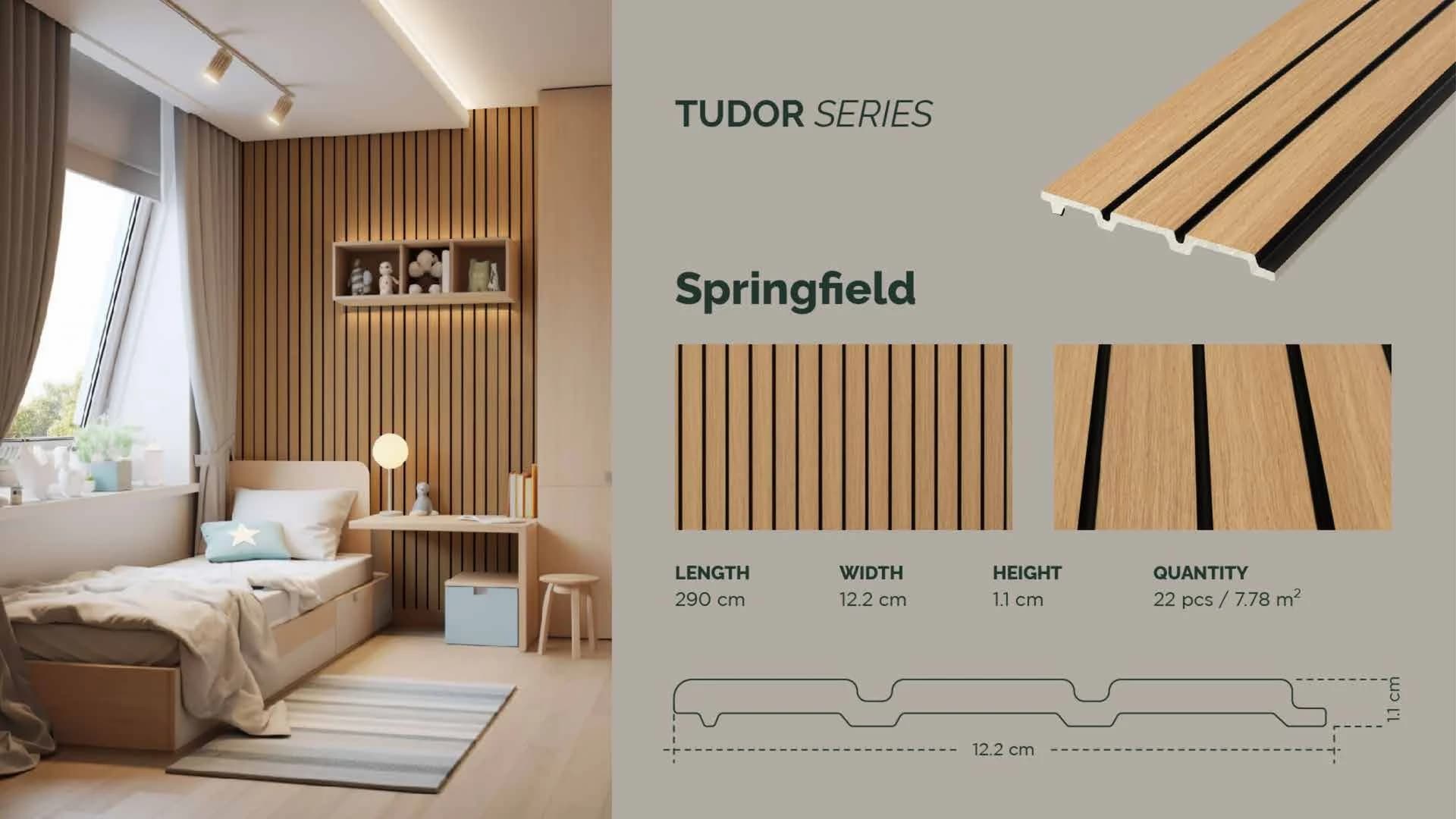 GAIA FEATHERLITE - Tudor untuk Wall Panel custom Kaelie Decor - gambar 1
