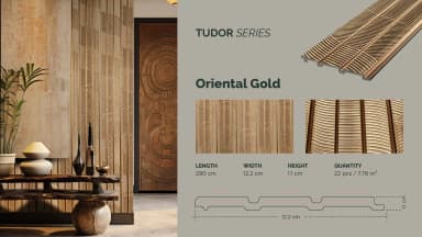 GAIA FEATHERLITE - Tudor untuk Wall Panel custom Kaelie Decor - gambar 4