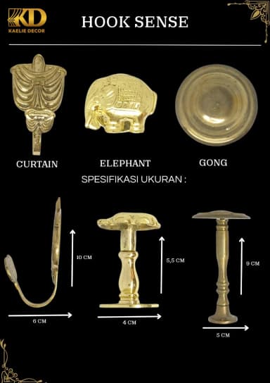 HOOK SENSE untuk Rail and Accessories custom Kaelie Decor - gambar 1