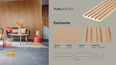 GAIA FEATHERLITE - Purla untuk Wall Panel custom Kaelie Decor - gambar 2