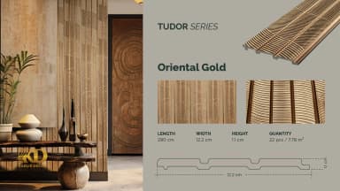 GAIA FEATHERLITE - Tudor untuk Wall Panel custom Kaelie Decor - gambar 3