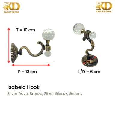 ISABELA HOOK untuk Rail and Accessories custom Kaelie Decor - gambar 6
