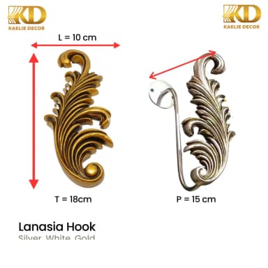LANASIA HOOK untuk Rail and Accessories custom Kaelie Decor - gambar 5
