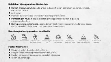 Neo Marble Gold Series untuk Wall Panel custom Kaelie Decor - gambar 3