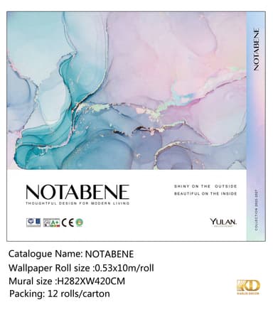 NOTEBENE untuk Wallcovering custom Kaelie Decor - gambar 1