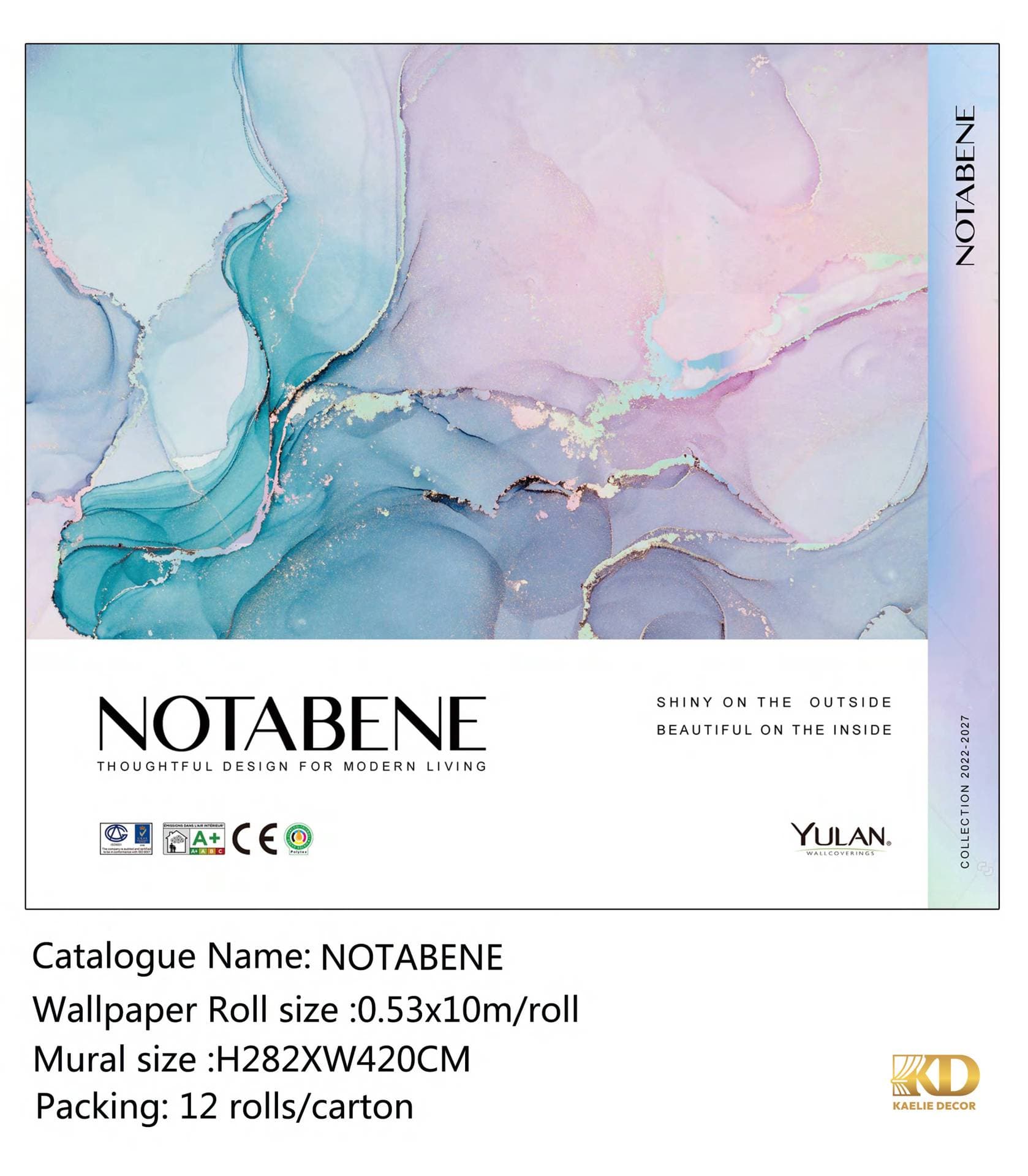 NOTEBENE untuk Wallcovering custom Kaelie Decor - gambar 1