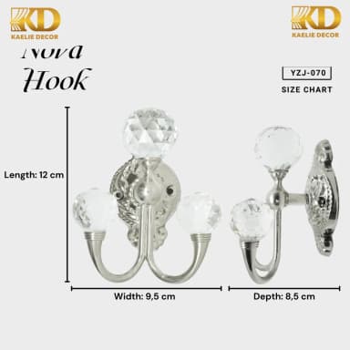 NOVA HOOK untuk Rail and Accessories custom Kaelie Decor - gambar 3