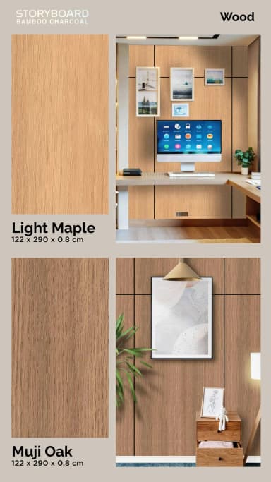 STORYBOARD BAMBOO CHARCOAL untuk Wall Panel custom Kaelie Decor - gambar 22