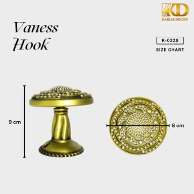 VANESS HOOK untuk Rail and Accessories custom Kaelie Decor - gambar 3
