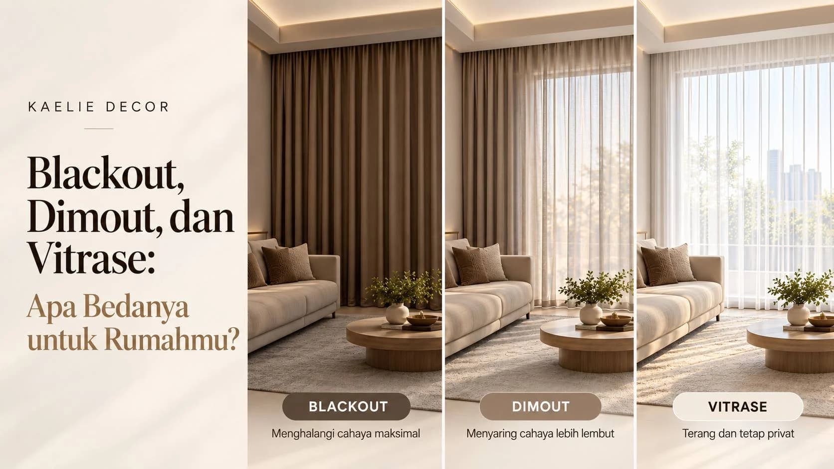 Gorden Kaelie Decor untuk interior rumah