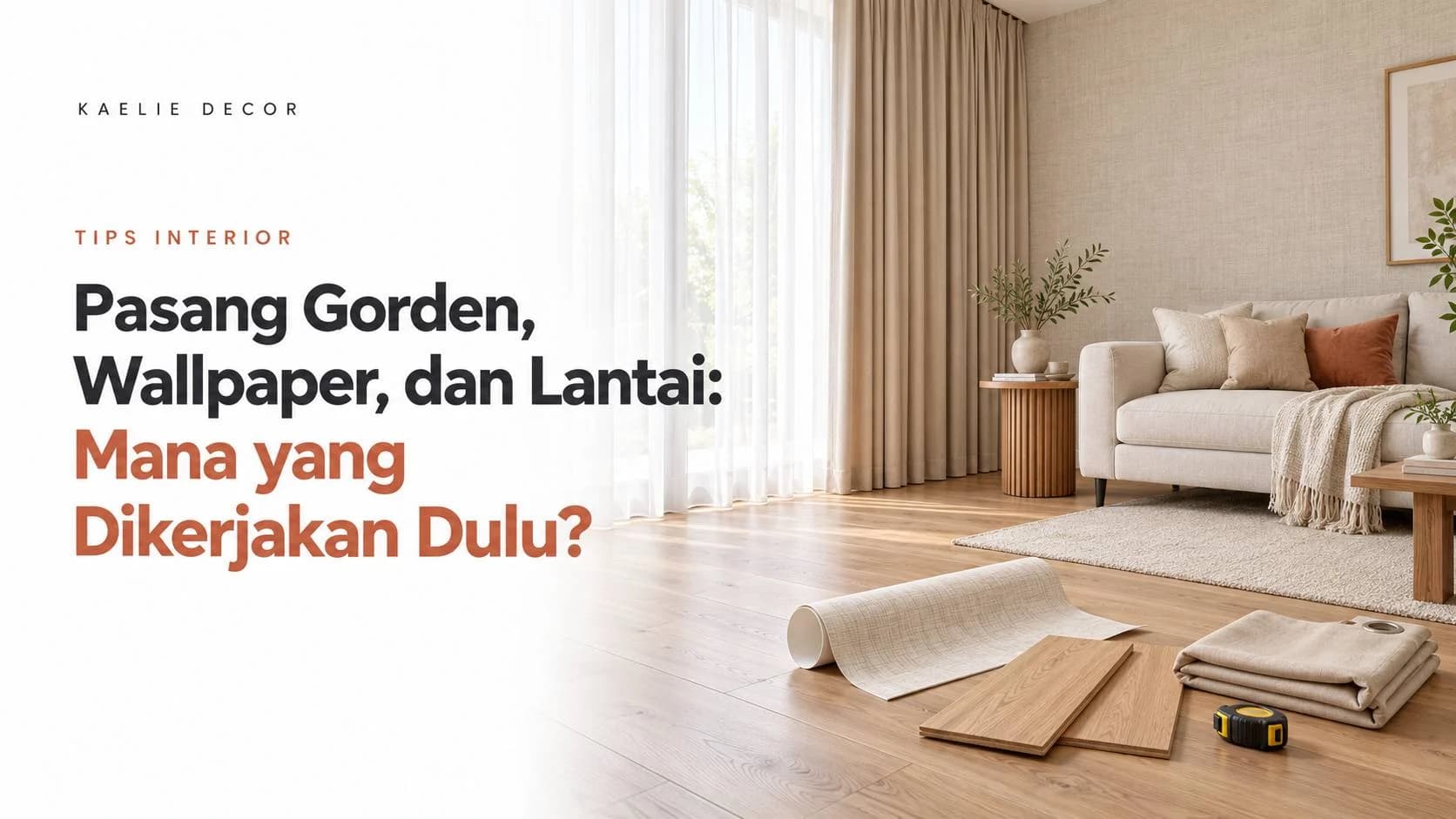 Tumpukan sampel kain gorden dalam berbagai warna