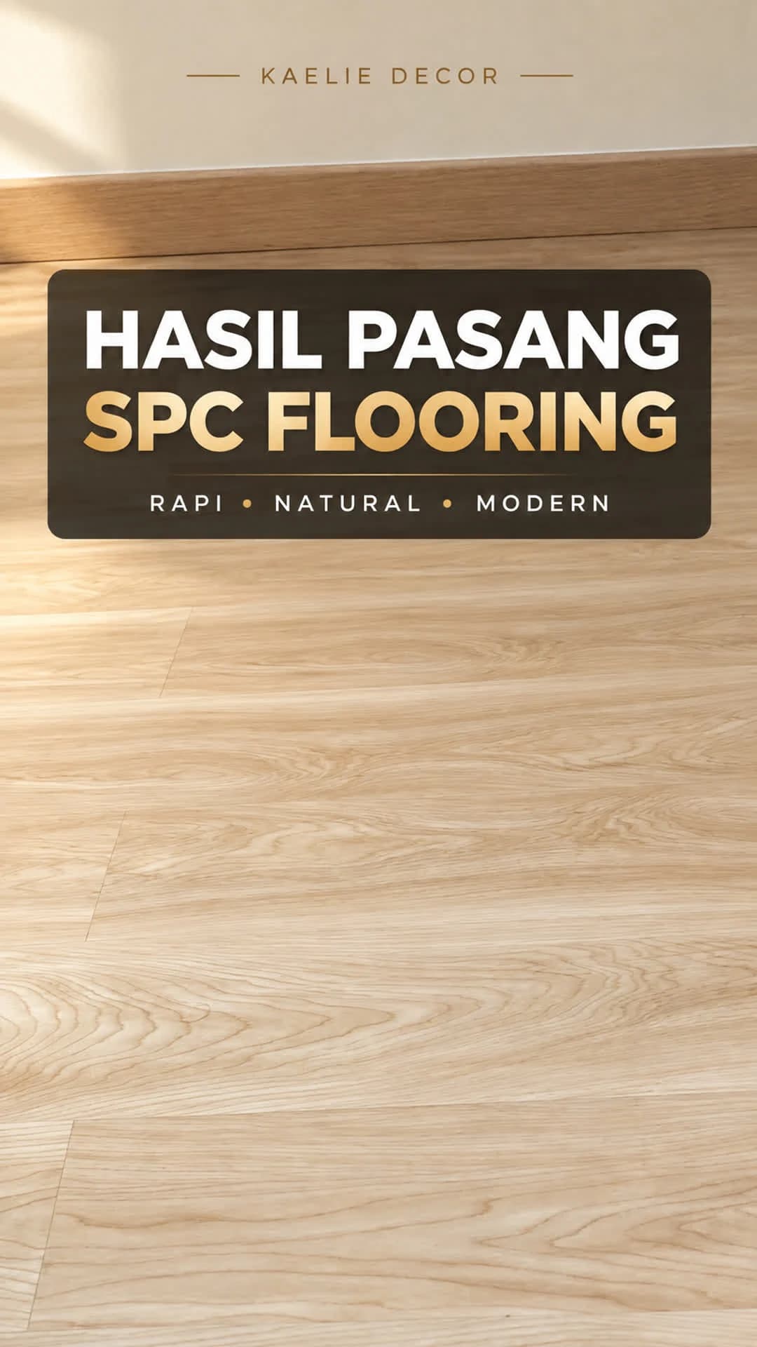 Hasil pekerjaan Pemasangan SPC Flooring di Bekasi