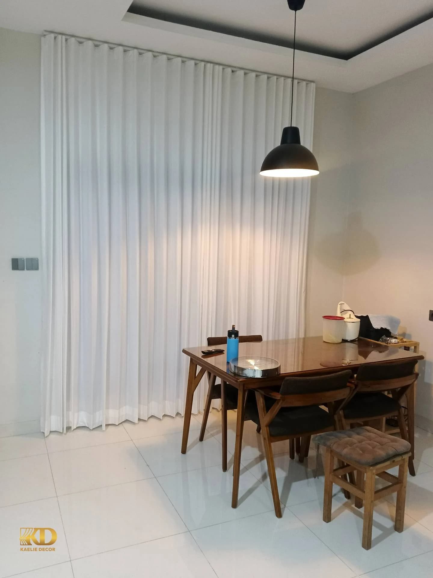 Gorden Blackout, Vitrase & Roller Blind Rumah Ibu P. - gambar 3